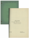 Moe Howards 12pp. Script Dated May 1952 for The Three Stooges Film Booty and the Beast -- Signed by Moe on Cover & Additional 5pp. Annotated Shooting Schedule & Call Sheets -- Very Good Plus